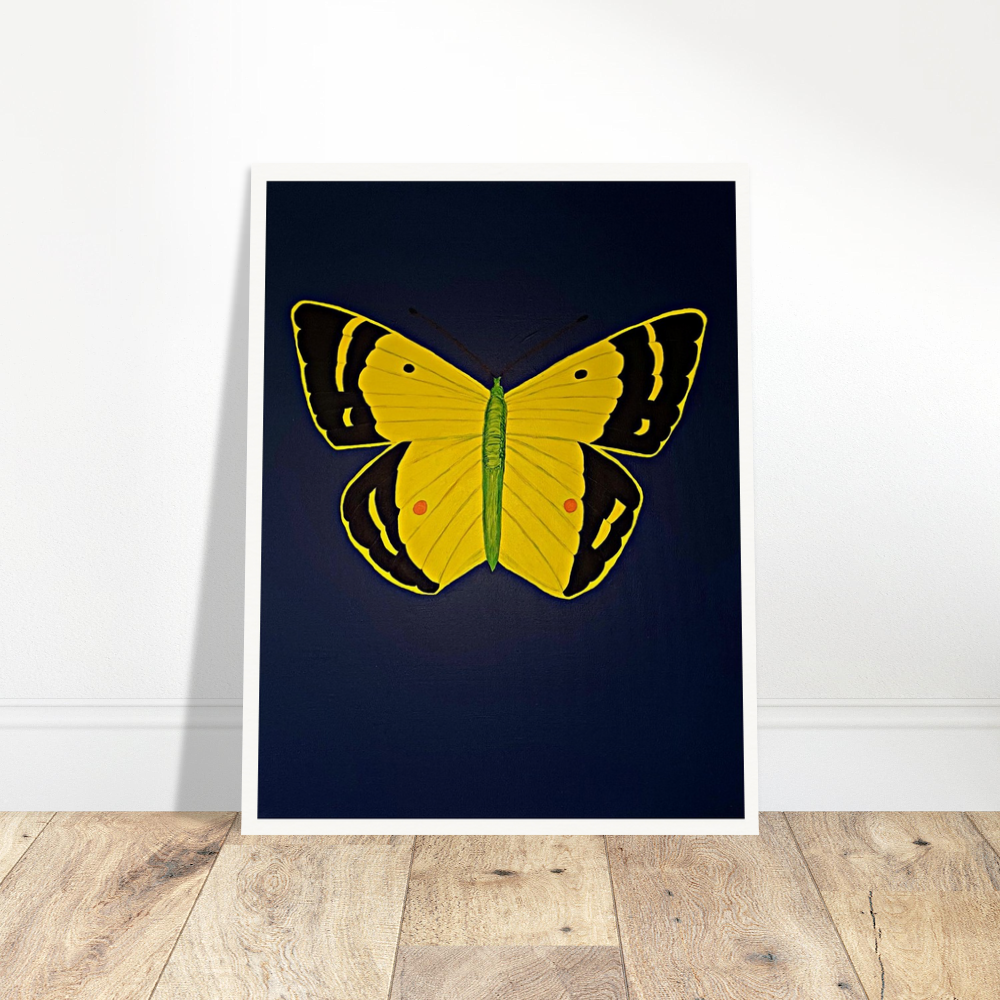 Hand Painted Abstract Butterfly Wall Art Print