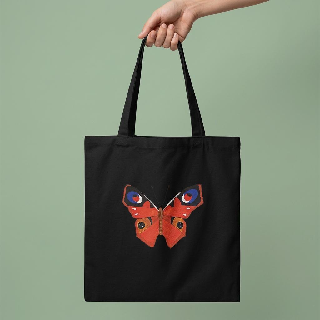 Butterfly Cotton Canvas Tote Bag